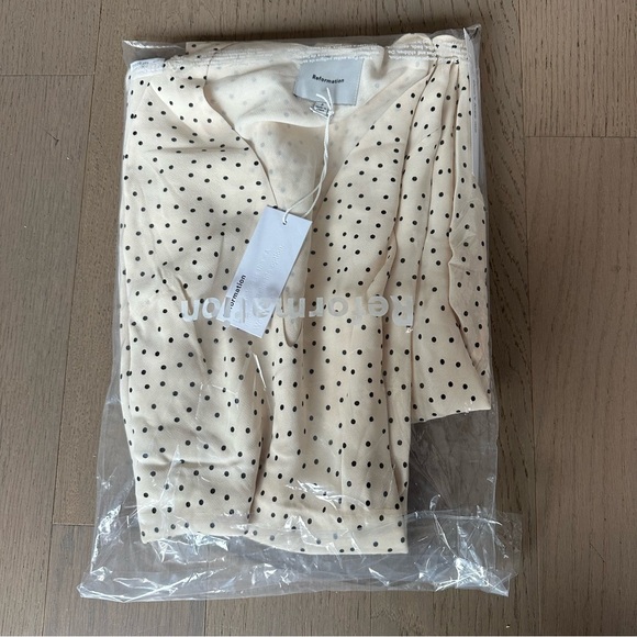 Reformation Siana Dress in Salt & Pepper - Picture 6 of 7